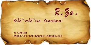 Révész Zsombor névjegykártya