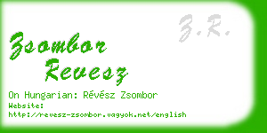 zsombor revesz business card