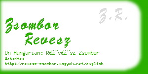 zsombor revesz business card